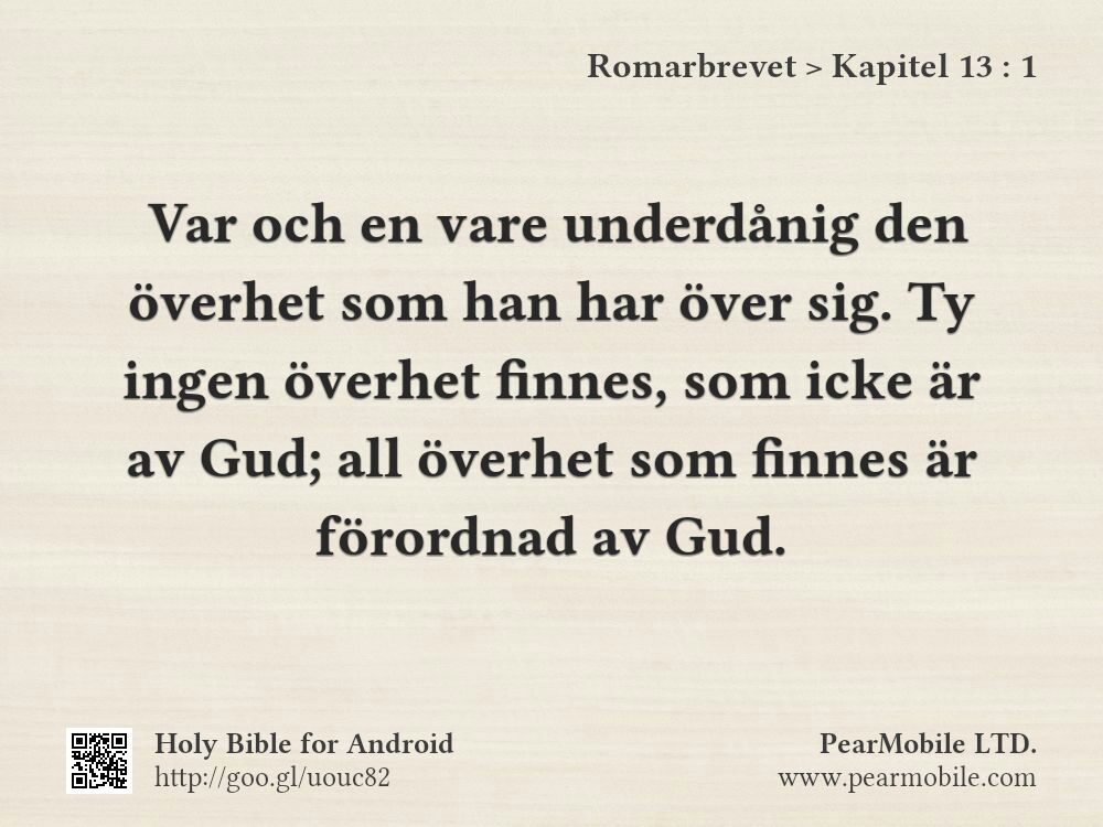 Romarbrevet, Kapitel 13:1